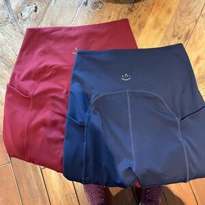 Beyond Yoga  Navy pocket Leggings large